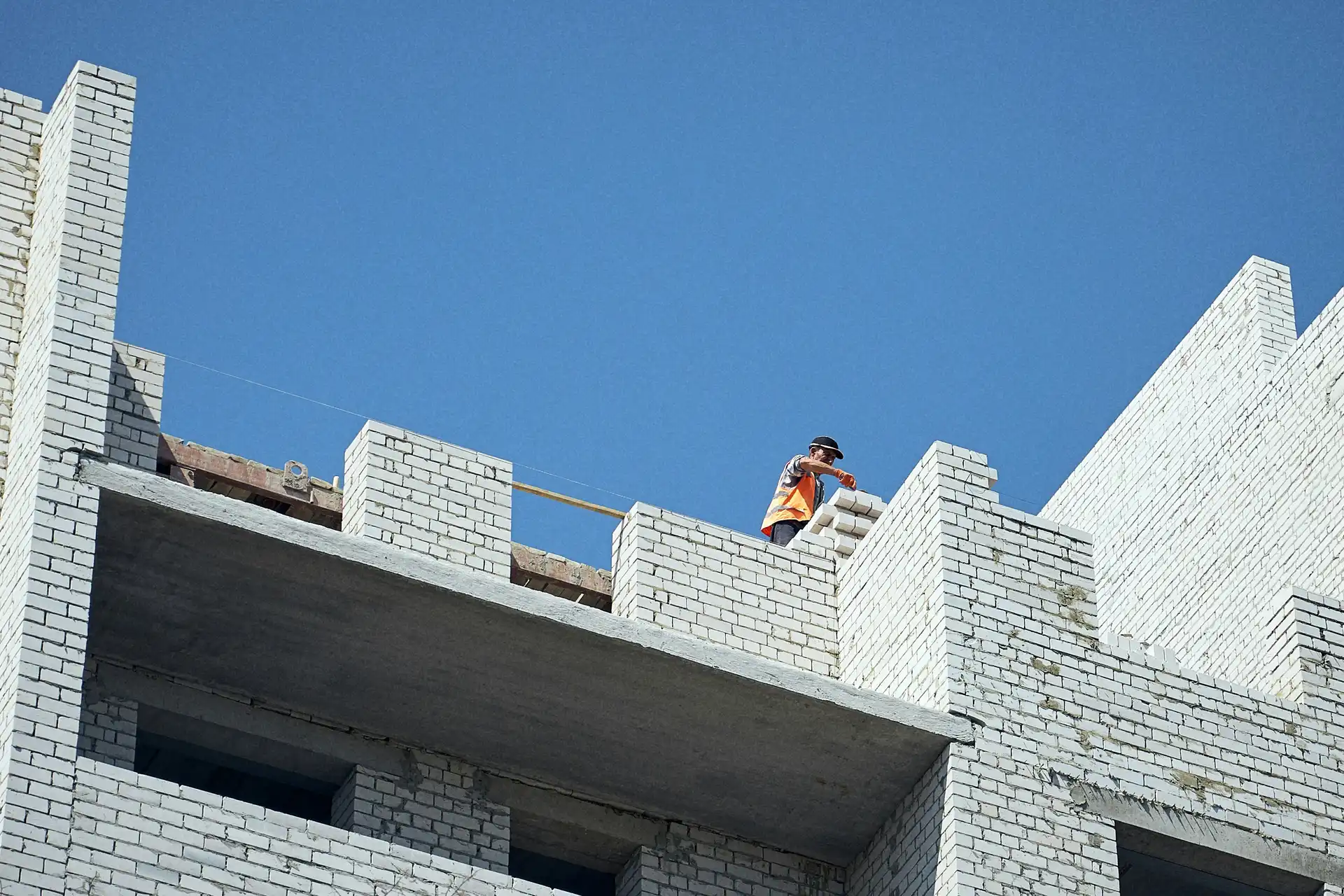 Fondo de construcción de un gran edificio